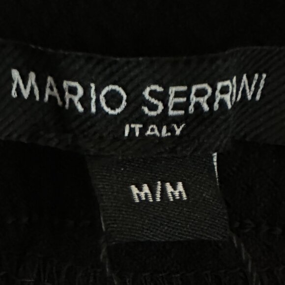 New Mario Serrani Women's Textured Pull On Pant Size M Black Tummy Control - Picture 4 of 14